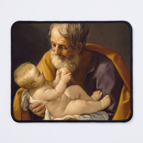 Item preview, Guido Reni, Saint Joseph and the Christ Child,1640, AR OPTION AVAILABLE! designed and sold by The-Art-Alive.