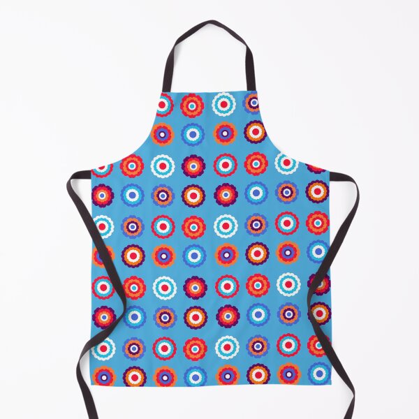 Item preview, Retro Dark Blue Flowers designed and sold by Kate Bick.