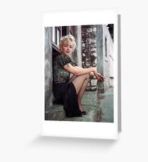marilyn monroe-portrait Greeting Card