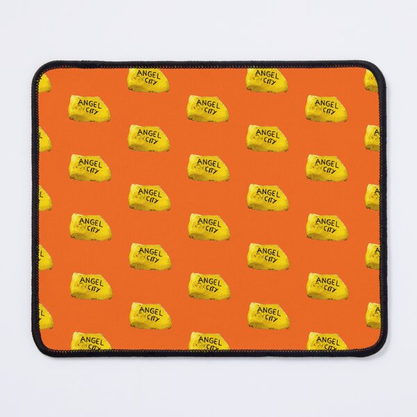 Item preview, Angel City Dive site stone, Bonaire, Orange, Pop Art background (multiple shapes) designed and sold by Czechmrmaidwrld.