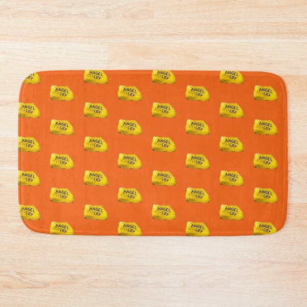 Item preview, Angel City Dive site stone, Bonaire, Orange, Pop Art background (multiple shapes) designed and sold by Czechmrmaidwrld.