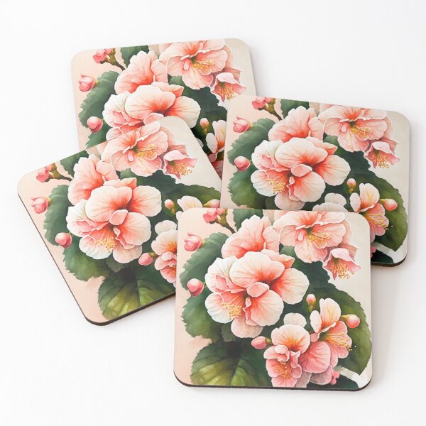 Aperçu de l'œuvre Pink Begonias créée et vendue par Vanover Designs.