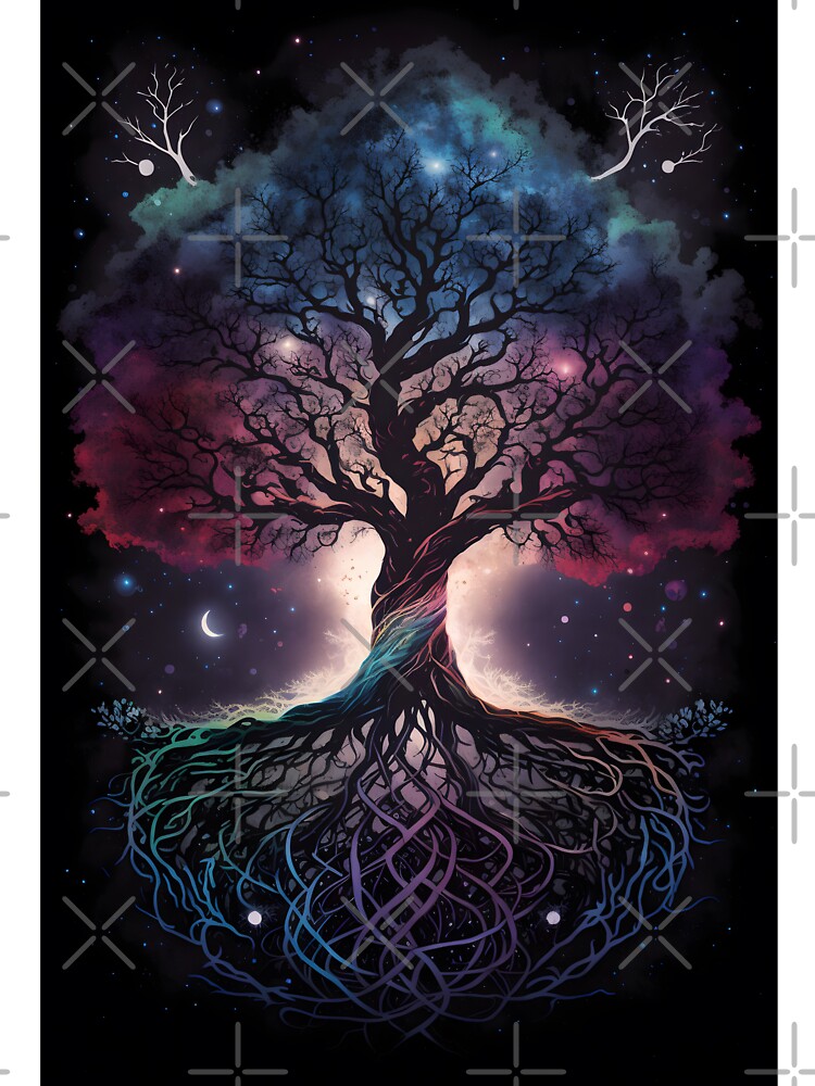 Kinder T-Shirt for Sale mit Yggdrasil-Baum des Lebens-Galaxie-Kosmos von  IntoTheCosmos