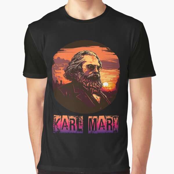 Vista previa del artículo con la obra «Karl Marx con gafas de sol», diseñado y vendido por ThommyBLN.