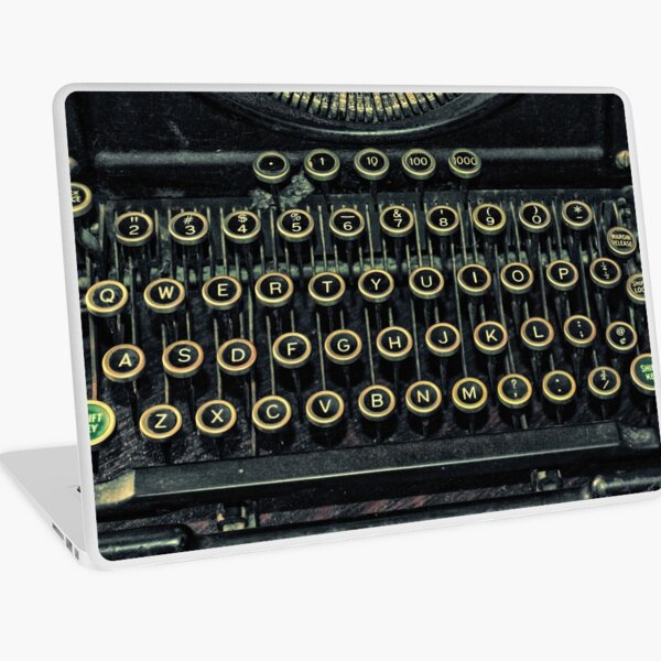 Máquina de escribir Black Vinilo para portátil