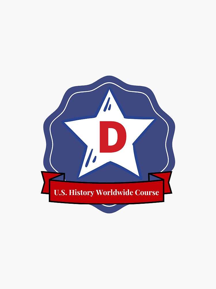 Thumbnail 3 of 3, Sticker, Course D Badge designed and sold by alixbryant.