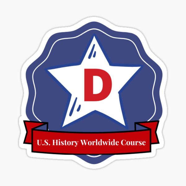 Course D Badge Sticker
