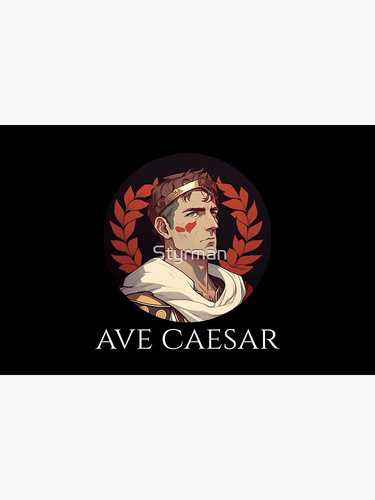 Discover Ave Caesar - Ancient Roman History - Anime Manga Bath Mat