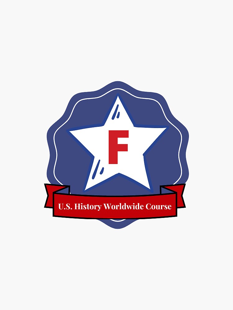 Thumbnail 3 of 3, Sticker, Course F Badge designed and sold by alixbryant.