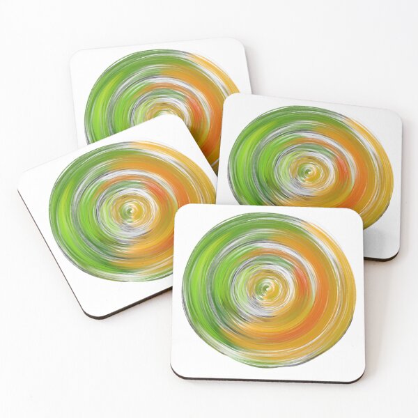 Item preview, Lime and Orange Rosette Geometric  designed and sold by …and other places.