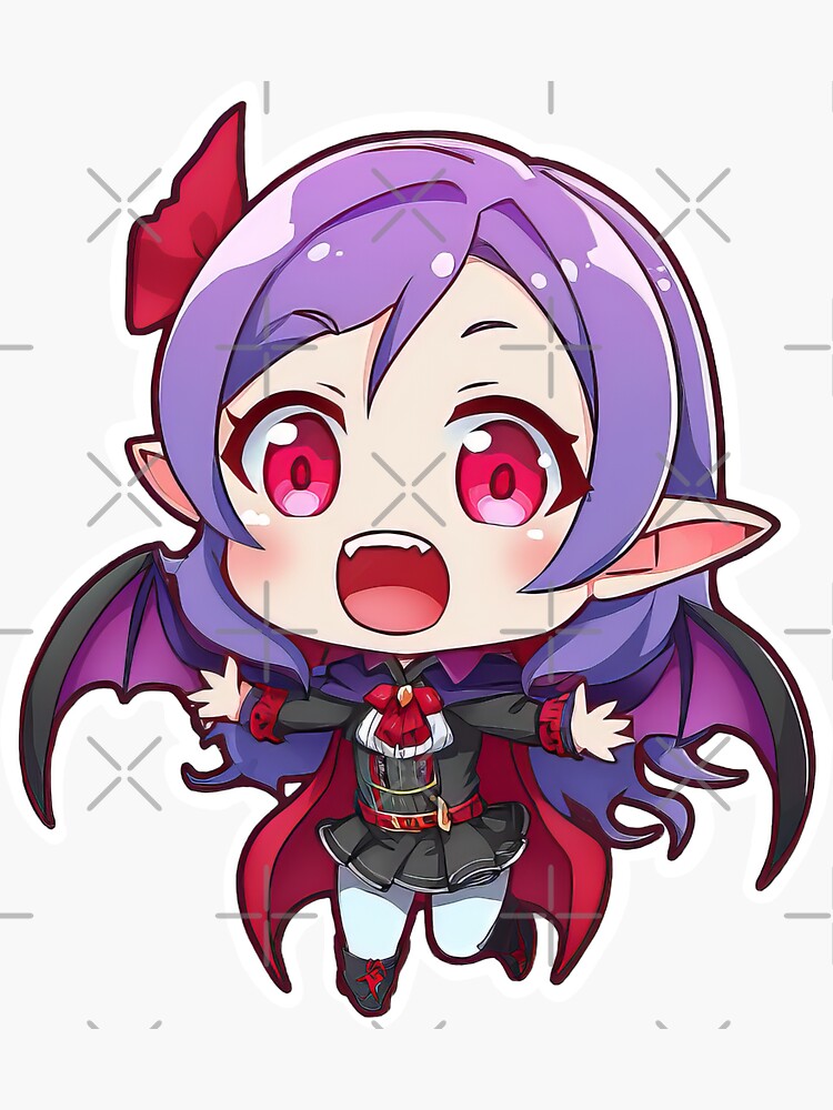 ♡ kawaii chibi vampire anime blush face