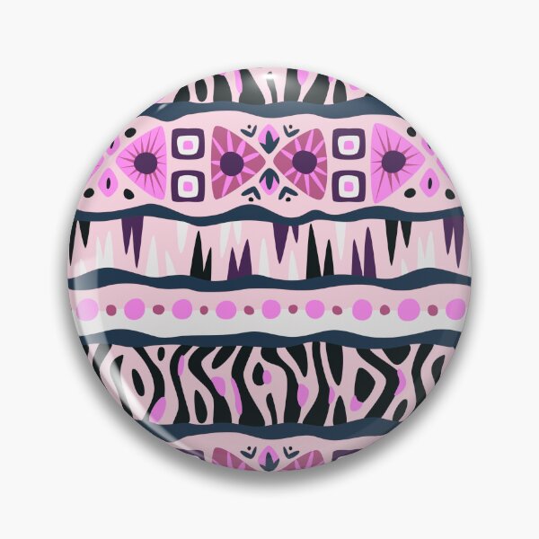 Item preview, African Tribal Mudcloth Style Pattern in Fuchsia Pink Tones designed and sold by SoccaTamam.