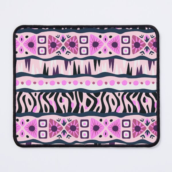 Item preview, African Tribal Mudcloth Style Pattern in Fuchsia Pink Tones designed and sold by SoccaTamam.
