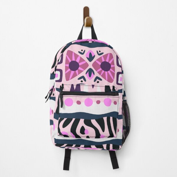 Item preview, African Tribal Mudcloth Style Pattern in Fuchsia Pink Tones designed and sold by SoccaTamam.