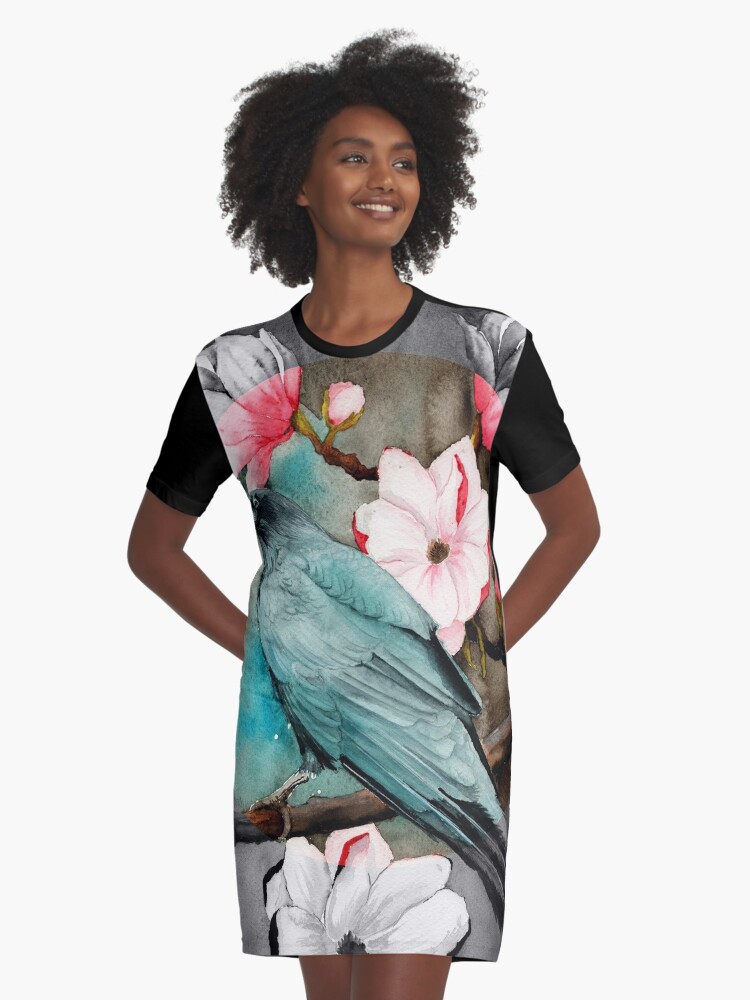 T-Shirt Kleid for Sale mit von Magnolienzweigen\