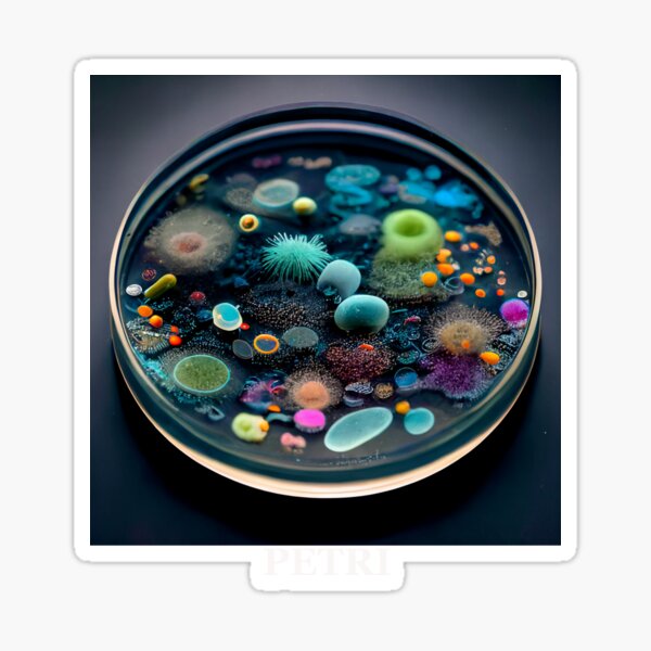 Vista previa del artículo con la obra «Placa de Petri», diseñado y vendido por Fungal-Art.