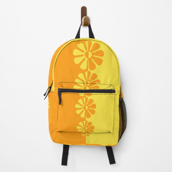 Item preview, 60's Bold Retro Mod Flowers in Orange and Yellow designed and sold by MellowCat.