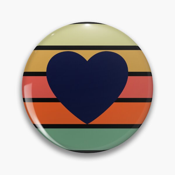 Item preview, Retro Sunset Heart Pattern designed and sold by BlakefourDesign.