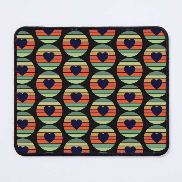 Item preview, Retro Sunset Heart Pattern designed and sold by BlakefourDesign.
