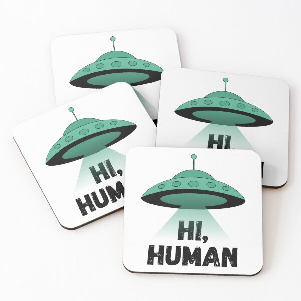 Item preview, Ufo Hi Human, alien space designed and sold by AnetteArt.