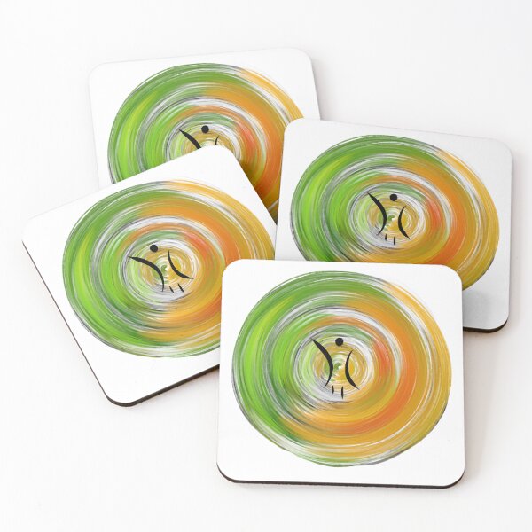 Item preview, Waving person on Lime and Orange Rosette Geometric  designed and sold by …and other places.