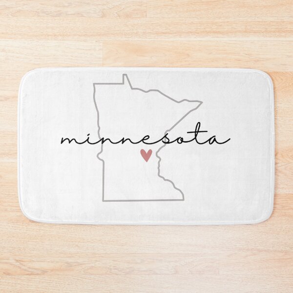 Item preview, Minnesota Outline with Pink Heart designed and sold by JCL Design Studio.