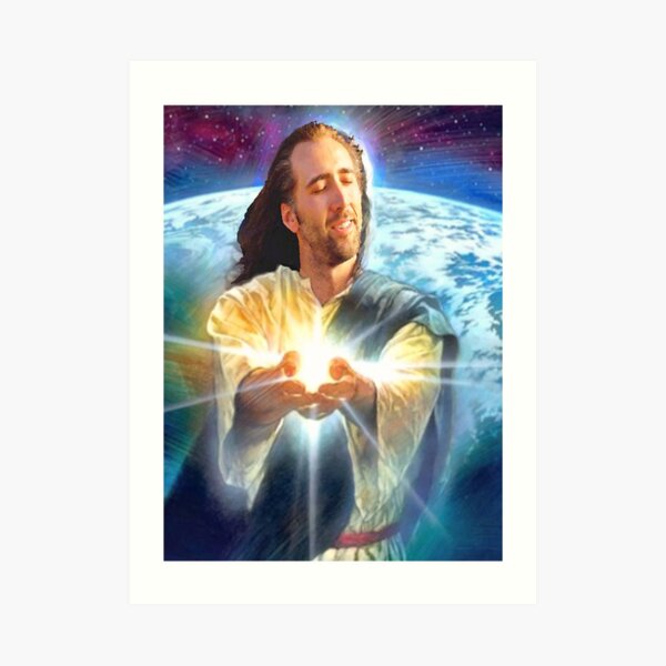 jesus cage Art Print