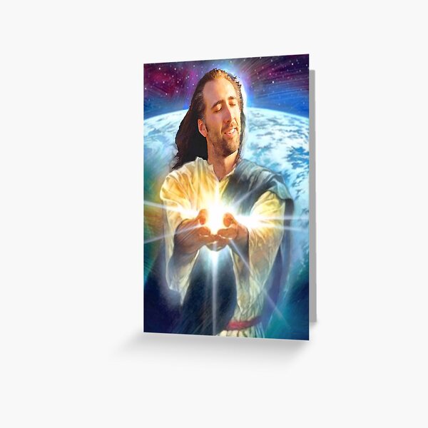 jesus cage Greeting Card