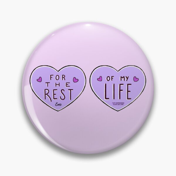Item preview, For the Rest of MY Life - BTS - For Youth - Purple hearts designed and sold by art-by-emo.