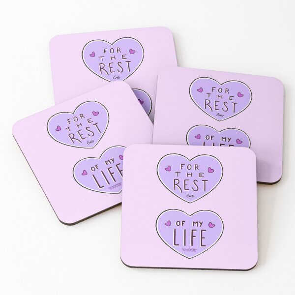 Item preview, For the Rest of MY Life - BTS - For Youth - Purple hearts designed and sold by art-by-emo.