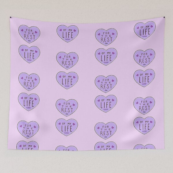 Item preview, For the Rest of MY Life - BTS - For Youth - Purple hearts designed and sold by art-by-emo.