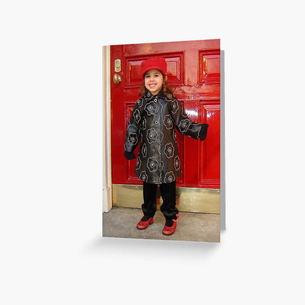 "Black and White and Red All Over " Greeting Card for Sale by clizzio