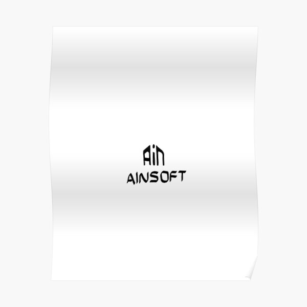 "Ainsoft Logo" Poster for Sale by Dreamseventeen | Redbubble