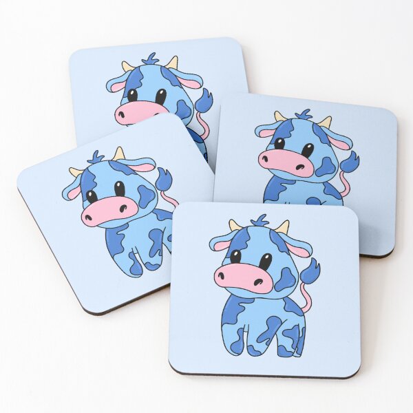Item preview, Blue Cartoon Cow - Cute blueberry cow designed and sold by SoohieArt.