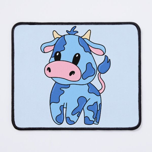 Item preview, Blue Cartoon Cow - Cute blueberry cow designed and sold by SoohieArt.