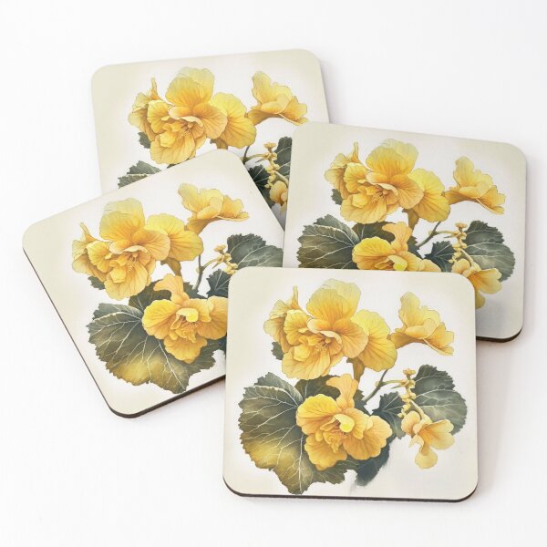 Item preview, Yellow Begonias  designed and sold by Vanover Designs.