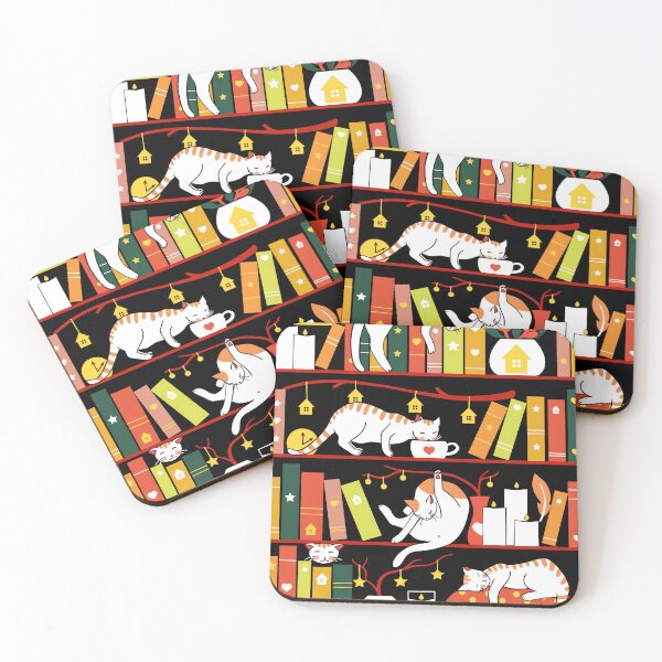 Item preview, Library cats - autumn colour version   designed and sold by gotinevojicj.