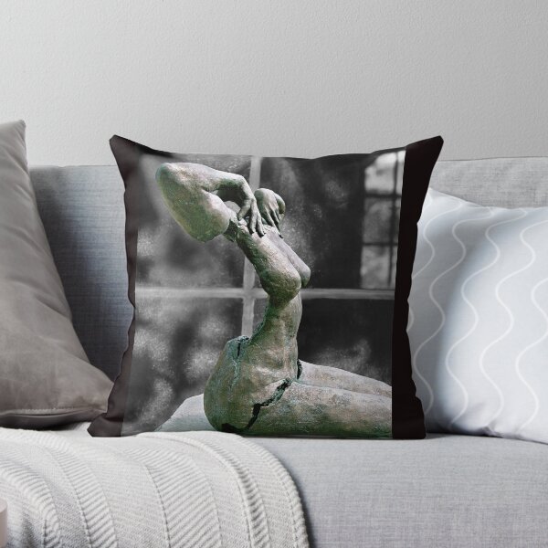 Incomplete Woman Throw Pillow
