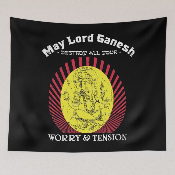 Item preview, May lord Ganesh destroy all your worry and tension   designed and sold by CMAMARCC.