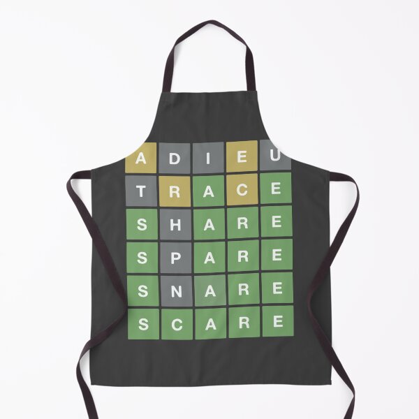 Item preview, Enjoy with Wordle Puzzle Game - Adieu, Trace, Share, Spare, Snare, Scare   designed and sold by theresaklorie.