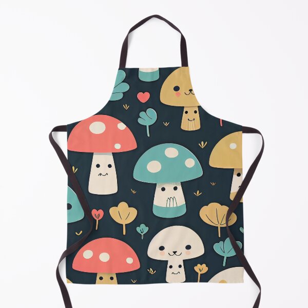 Item preview, pattern cute colorful mushrooms designed and sold by CutePatternsRB.
