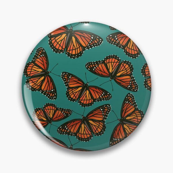 Artikelvorschau, Monarch-Schmetterlings-Muster-Knickente entworfen und verkauft von Daisy Ring Art.