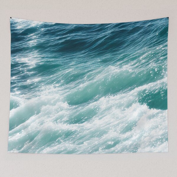 Item preview, Blue Ocean Waves designed and sold by CraftingHouse.