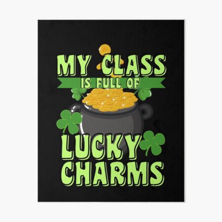 lucky charms pixel art pattern Art Board Print for Sale by