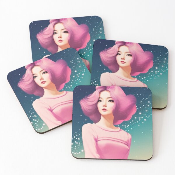 Item preview, Young woman in the starry sky designed and sold by Girly-Universe.