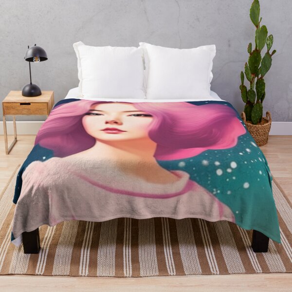 Item preview, Young woman in the starry sky designed and sold by Girly-Universe.