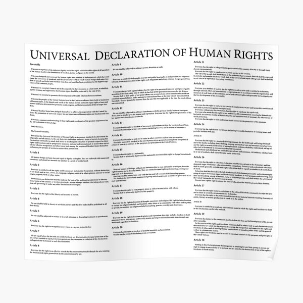 Universal Declaration of Human Rights Poster
