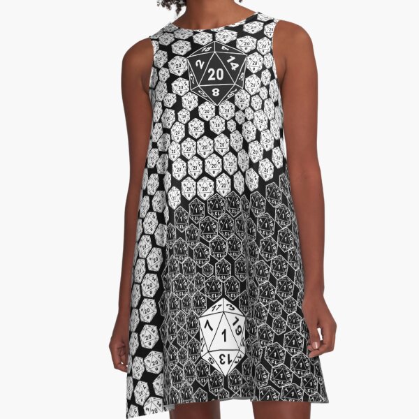 D20 Ying Yang A-Line Dress