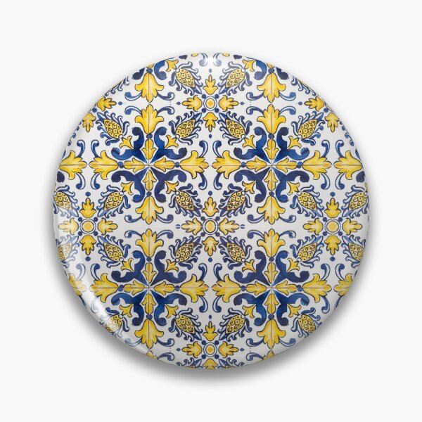 Item preview, Bicolor Blue and Yellow Azulejos designed and sold by The-Art-Alive.