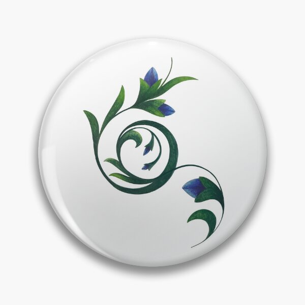 Item preview, spiral floral motif  designed and sold by stupidpotato1.